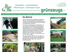 Tablet Screenshot of gruenzeugs.de